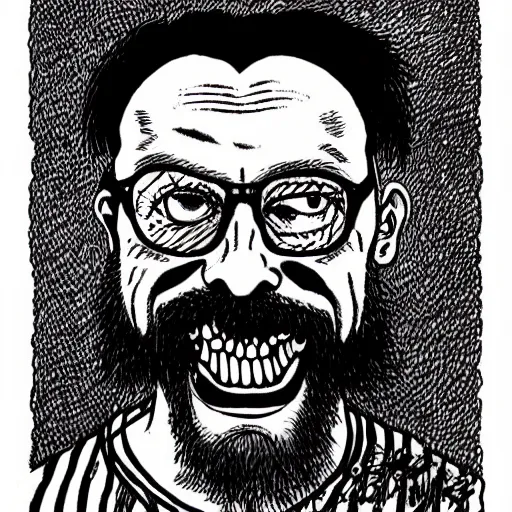 Prompt: GG Allin portrait illustration by Robert Crumb