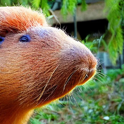 Image similar to capybara day of the dead style