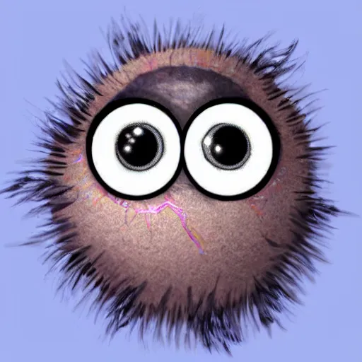 Image similar to a very cute eyeball monster