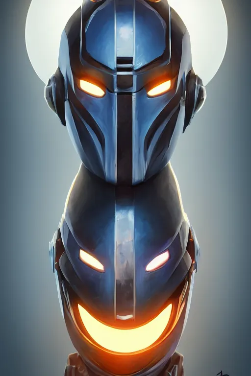 Image similar to epic mask helmet robot ninja portrait stylized as fornite style game design fanart by concept artist gervasio canda, behance hd by jesper ejsing, by rhads, makoto shinkai and lois van baarle, ilya kuvshinov, rossdraws global illumination radiating a glowing aura global illumination ray tracing hdr render in unreal engine 5