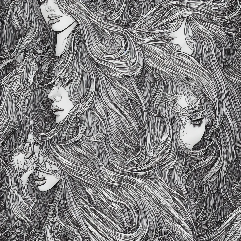 Image similar to gold and silver tones, cybernetic princess, style of moebius, james jean, mcbess, long glowing ethereal hair, cinematic, highly detailed, award winning, 8 k photorealistic
