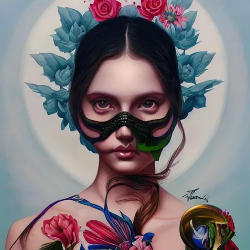 Prompt: portrait by Tristan Eaton Stanley Artgerm and Tom Bagshaw