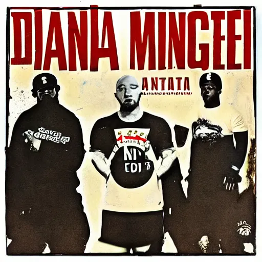 Prompt: dana white in a vintage hip hop album cover - n 4