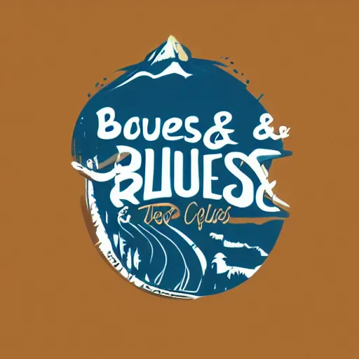 Image similar to logo for a new travel adventure company, blues and reds