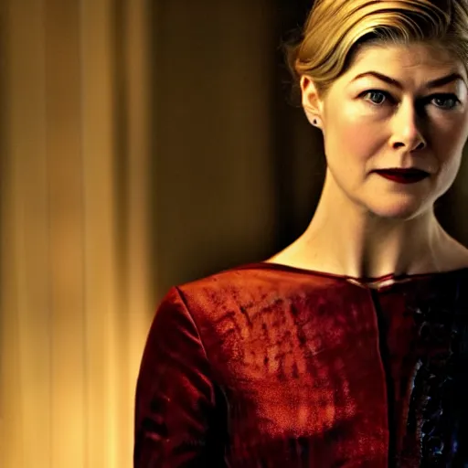 Prompt: rosamund pike as a vampire