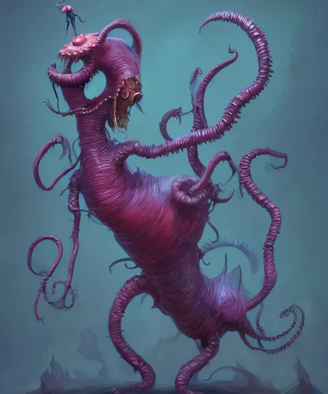 Prompt: a eldritch creature, adorable and whimsical, fantasy, elegant, digital painting, artstation, concept art, matte, sharp focus, unreal engine 5, marmoset toolbag, redshift, vibrant colors, high contrast, illustration, art by james jean