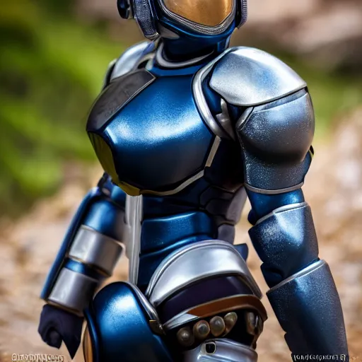 Image similar to Photo of Samus Aran, full armour XF IQ4, 150MP, 50mm, f/1.4, ISO 200, 1/160s, natural light