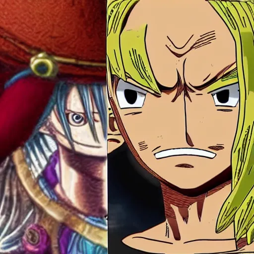 Prompt: skypiea form one piece anime