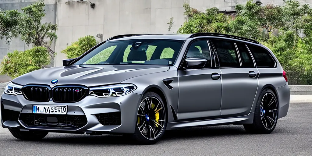 Image similar to “2019 BMW M5 Wagon, Singapore grey, ultra realistic, 4K, high detail”