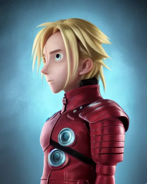 Prompt: an epic comic book style full body portrait painting of Edward Elric bubble head, elegant, character design by Mark Ryden and Pixar and Hayao Miyazaki, unreal 5, DAZ, hyperrealistic, octane render, cosplay, RPG portrait, dynamic lighting, intricate detail, summer vibrancy, cinematic