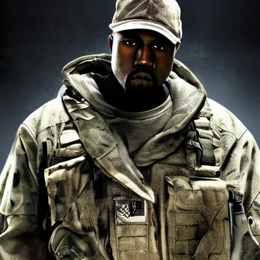 Prompt: Kanye west in MW2