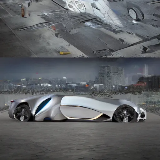 Image similar to khyzyl saleem car :: Rolls-Royce 103EX concept : medium size: 7, u, x, y, o form panels: motherboard forms zaha hadid architecture big size forms brutalist medium size forms sci-fi futuristic setting ultra realistic photography, keyshot render, octane render, unreal engine 5 render , high oiled liquid glossy specularity reflections, ultra detailed, 4k, 8k, 16k blade runner 2049 color colors Cyberpunk 2077, ghost in the shell, thor 2 marvel film, cinematic, high contrast: tilt shift: sharp focus