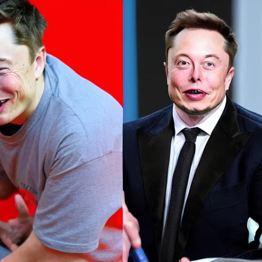 Prompt: elon musk stealing a crayon