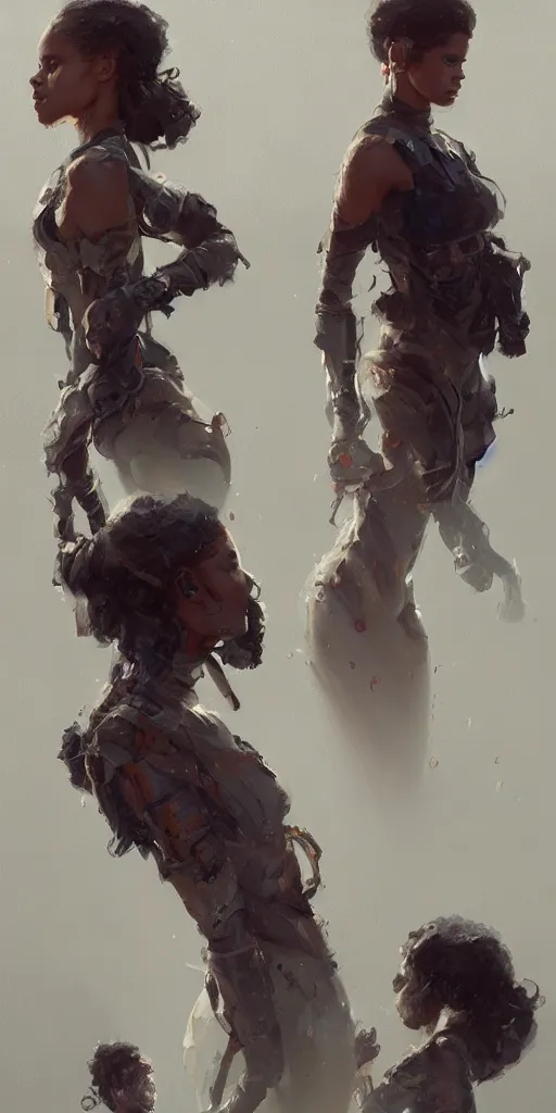 Image similar to gugu mbatha - raw, greg rutkowski, darek zabrocki, marcin rubinkowski, lorenzo lanfranconi, oleg zherebin, karlkka, trending on artstation