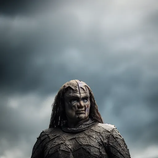 Prompt: a photo of the lord of the rings character, golem, but he's superman. 8 5 mm lens, f 1. 8.