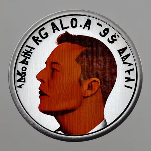 Image similar to Elon Musk's head as a Monopoly token