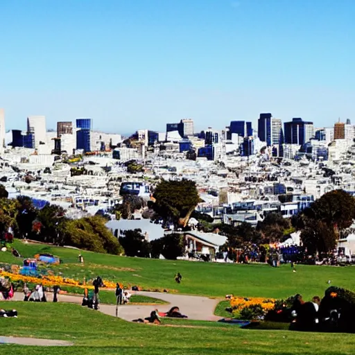 Image similar to dolores park in san francisco