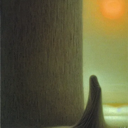 Image similar to selenite by Beksinski