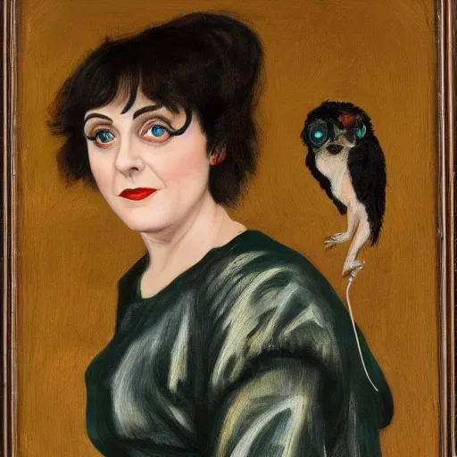 Prompt: portrait of hybrid of isy suttie and liza minelli, preraphaelite, 8 k