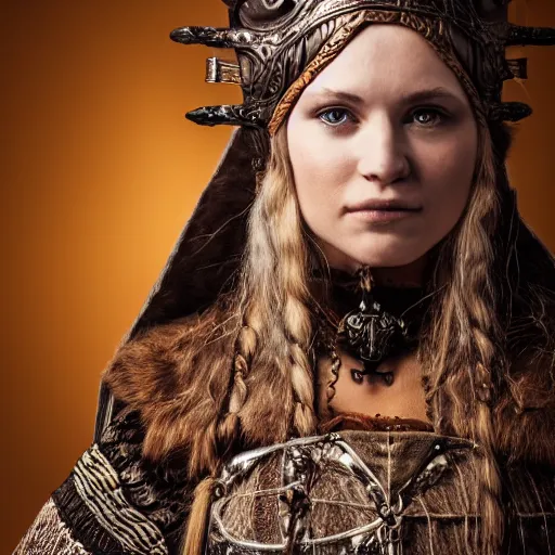 beautiful Viking queen with ornate cloak, highly | Stable Diffusion ...