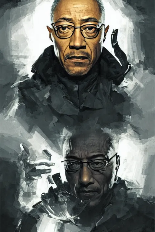 Image similar to Giancarlo Esposito breaking bad as Charles Xavier, marvel comics, x-men, dark, intricate, highly detailed, smooth, artstation, digital illustration by Ruan Jia and Mandy Jurgens and Artgerm and Wayne Barlowe and Greg Rutkowski