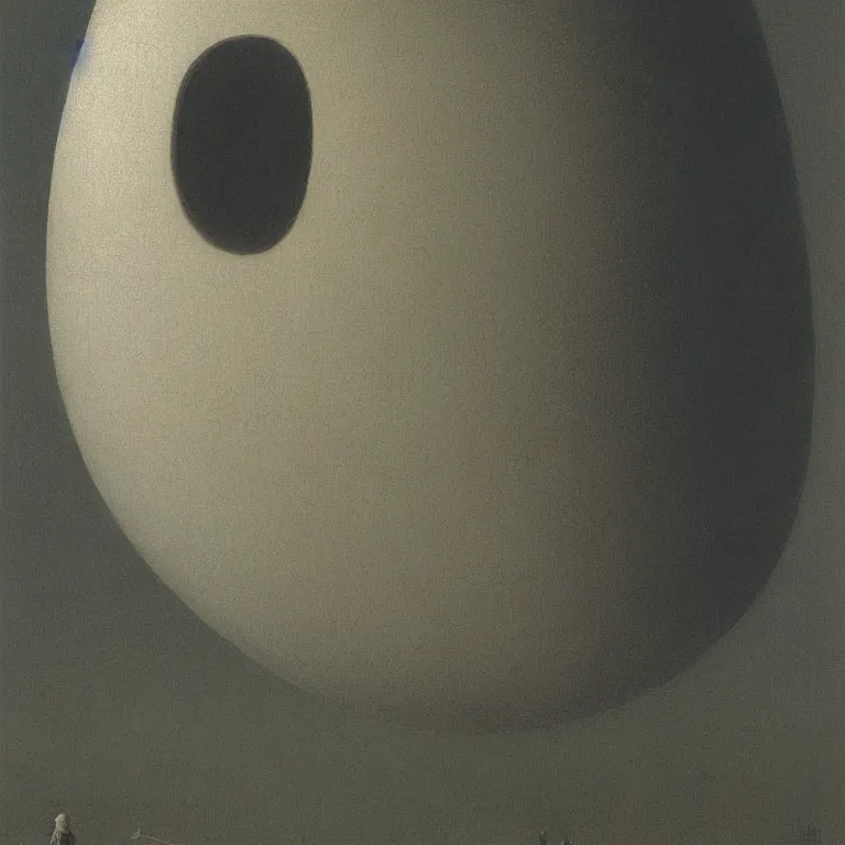 Image similar to giant egg, very detailed, by beksinski