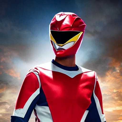 Prompt: promotional still image of a new power ranger outfit