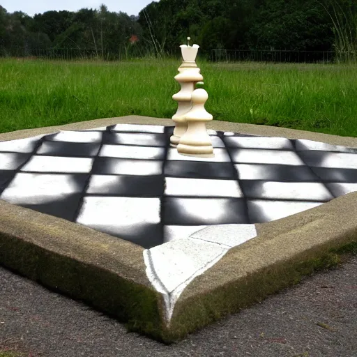 Prompt: giant megalith chess