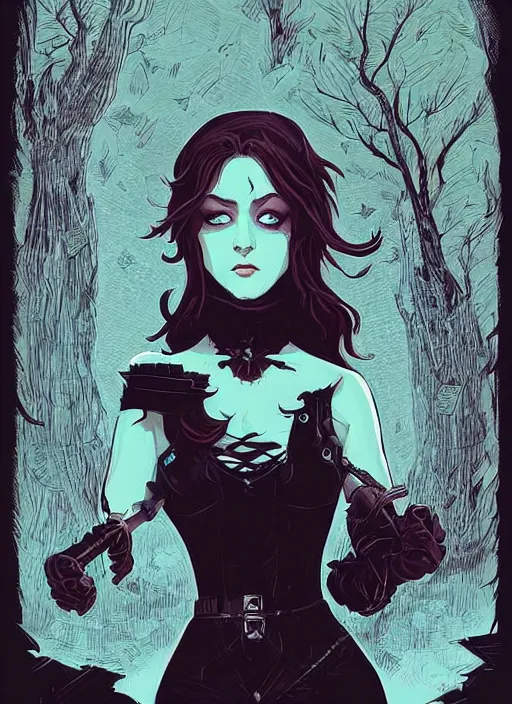 Image similar to beautifull gothic maiden, cute face. dark fantasy, d & d, artstation, art by petros afshar, tom whalen, laurie greasley and greg rutkowski and ilya kuvshinov