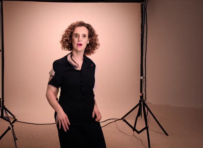 Prompt: dslr photo still of woman!!!! jordan peterson!!!! dressed as a woman dressed as a woman, 8 k, studio lighting