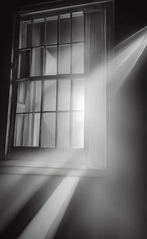 Image similar to dramatic photograph of window letting in god rays