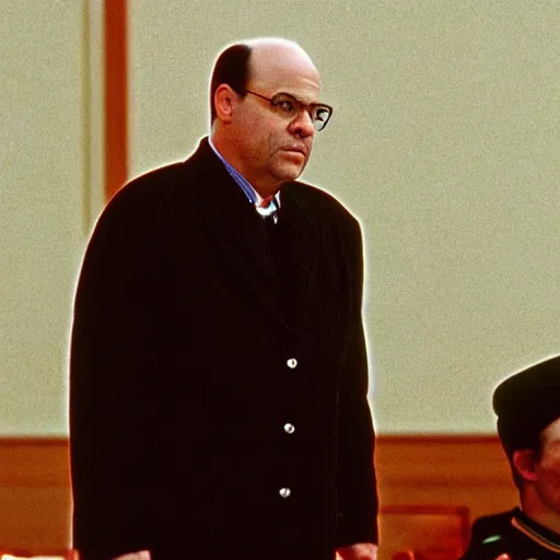 Prompt: photo of george costanza as a soviet leader, 3 5 mm film, by steve mccurry