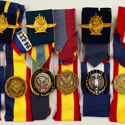 Image similar to trump decorated with military medals