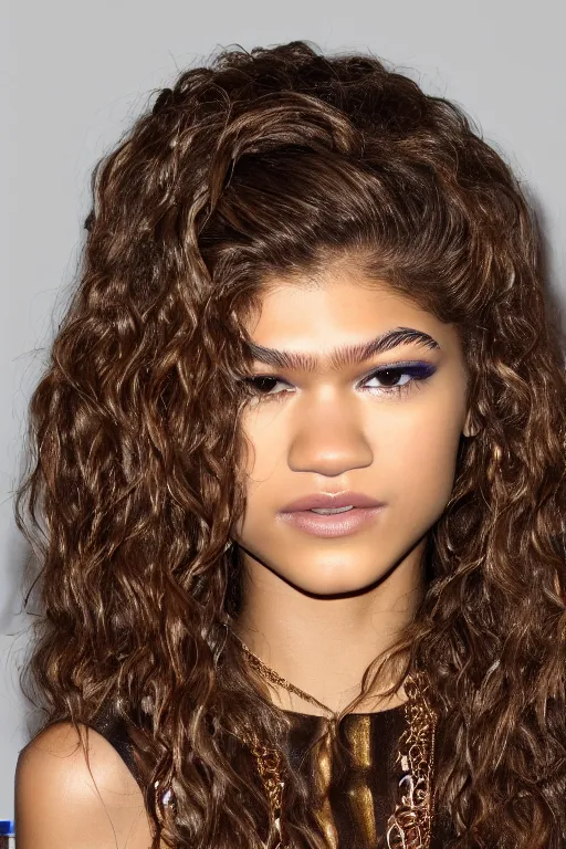 Image similar to A portrait photograph of Zendaya by Terry Richardson Ultra detailed, hyper realistic, 4k