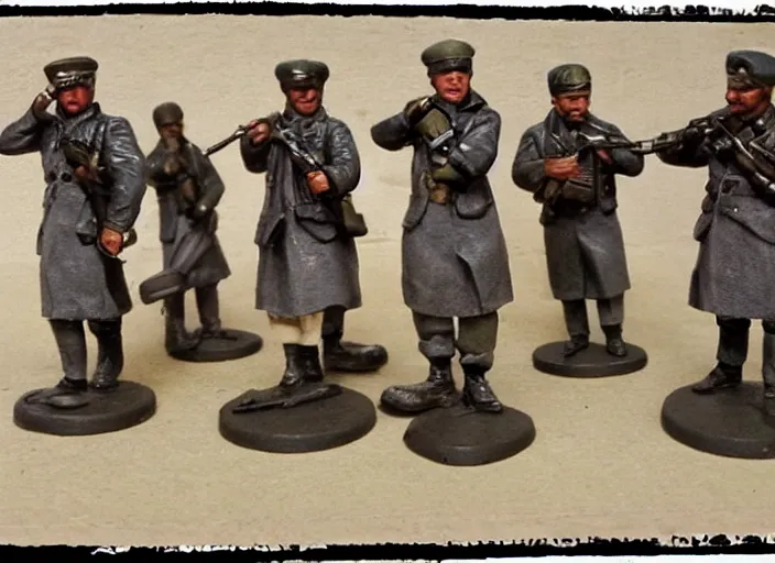 Prompt: Images on the sales website, eBay, miniature American soldiers,