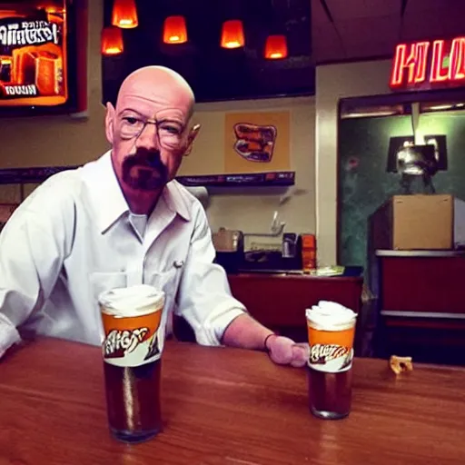 Image similar to Walter White as a hooters waitress