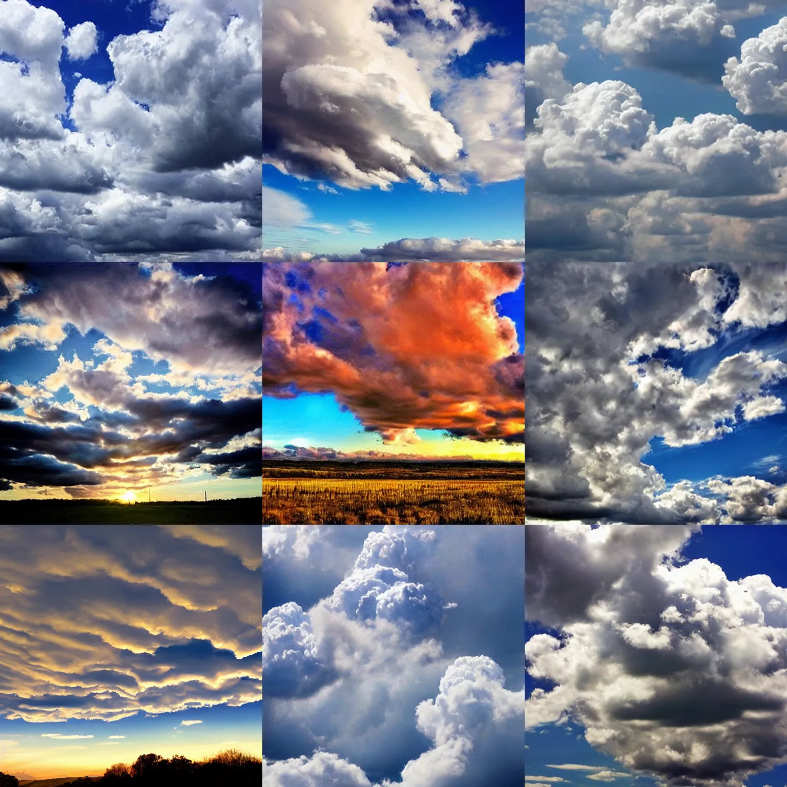 Prompt: amazing clouds