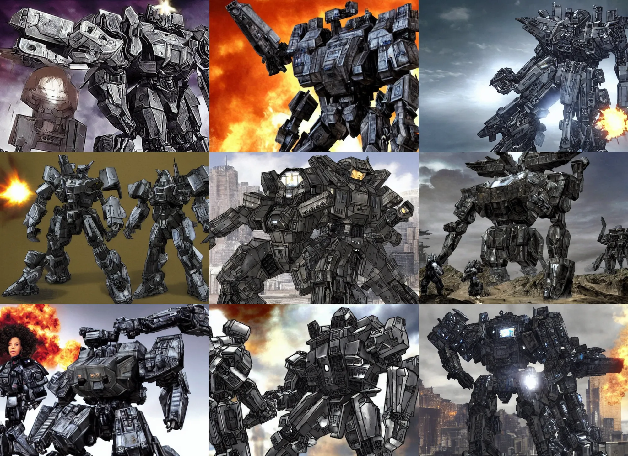 Prompt: armored core to appear on the oprah winfrey show