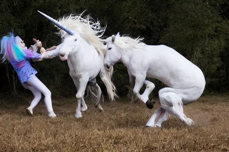 Image similar to extreme unicorn violence