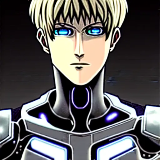 Image similar to genos cyborg real photo