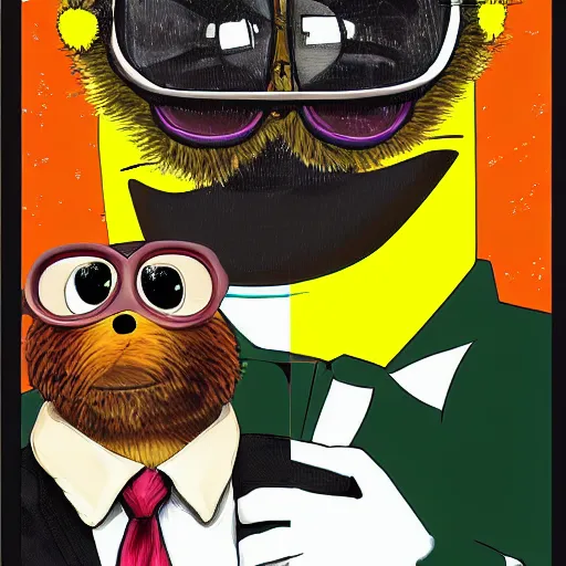 Prompt: portrait of flat eric and mr. oizo in multiverse, photorealism, 9 0 s comics style, digital art, 8 k