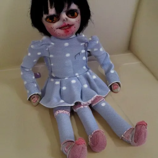 Prompt: cursed doll