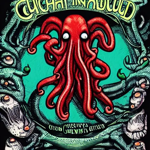 Prompt: cthulhu in among us