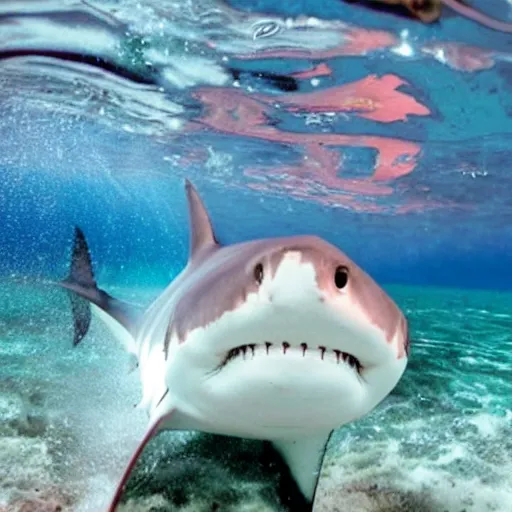 Image similar to a shark with the face of Senator Marco Rubio