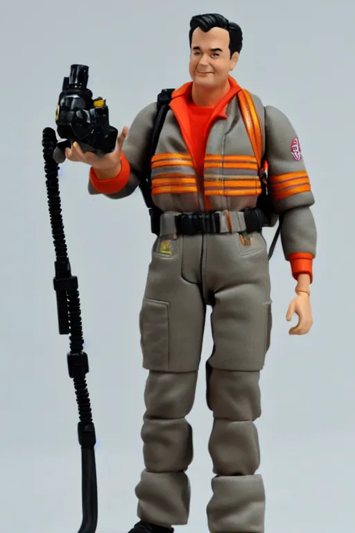 Image similar to ghostbusters Peter Venkman action figure product shot by hasbro, mattel