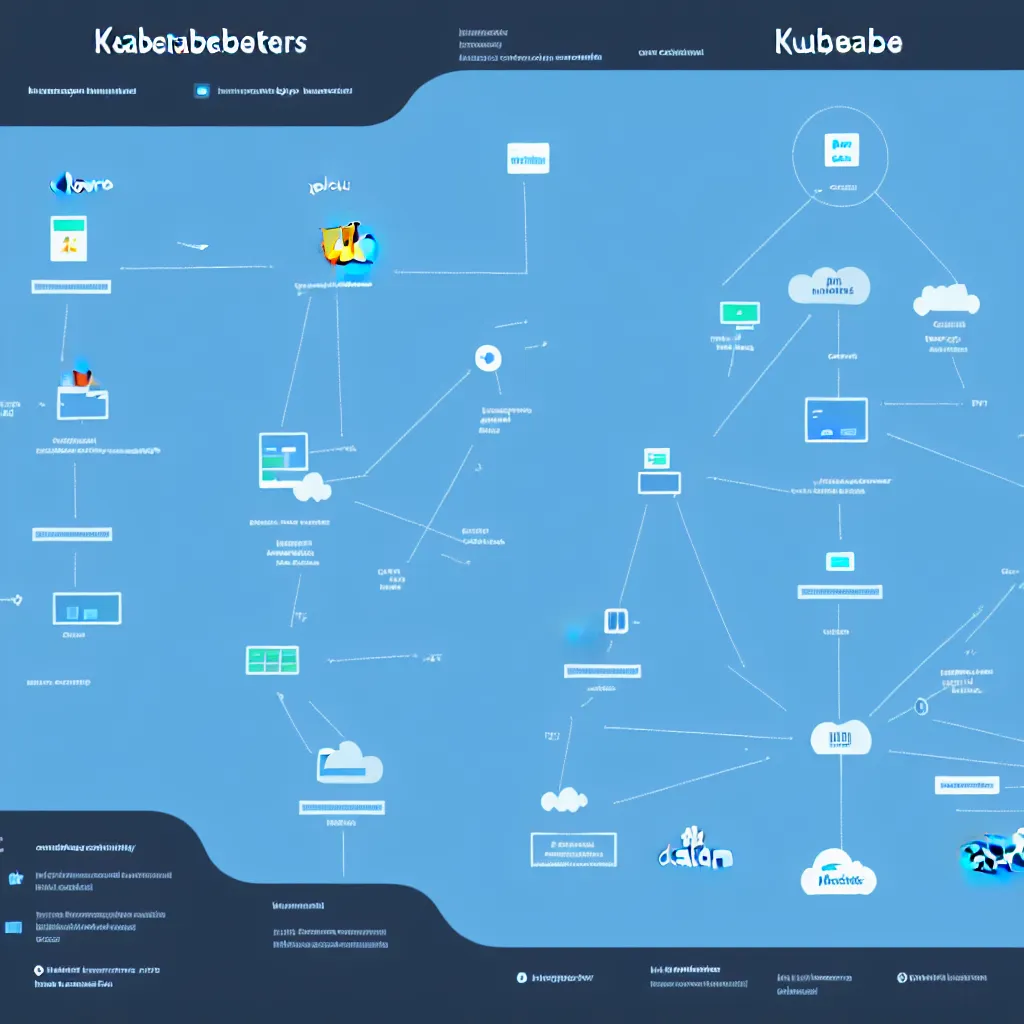 Image similar to Kubernetes cluster deployed to a secure public cloud service, presented at keynote by hacker, trending on Artstation, by Visual Capitalist