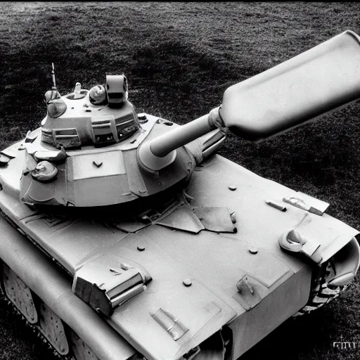 Prompt: secret world war 2 photo of a futuristic tank secret weapon, black and white, war photography, large format —width 1280 —height 720