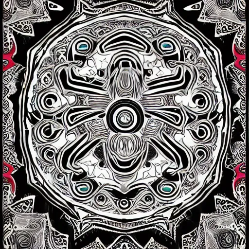 Prompt: Fillmore concert poster for The Bozone April 20, 1969 by Victor Moscoso and S. Clay Wilson, Cryengine, HD render, 3d, psychedelic, intricate paisley filigree Bozo the clown. red clown nose, mandala, day-glo colors, flowing lettering