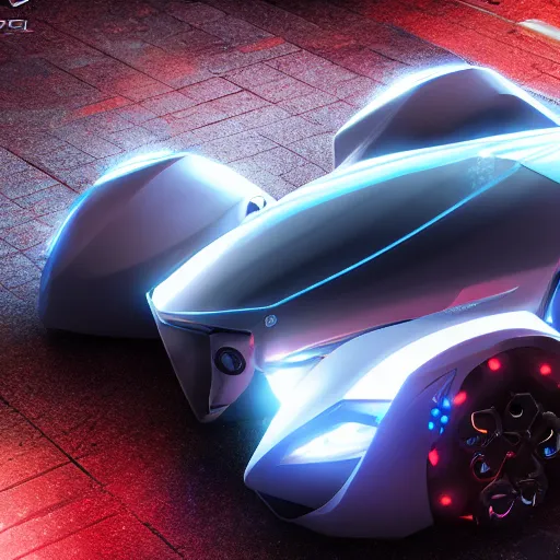 Image similar to a photorealistic futuristic kama - 1 concept car, sharp focus, ultra realistic, ultra high pixel detail, cinematic, intricate, cinematic light, concept art, illustration, art station, unreal engine 8 k w 1 0 2 4