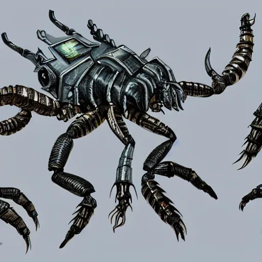 detailed concept art of robot scorpion creature | Stable Diffusion ...